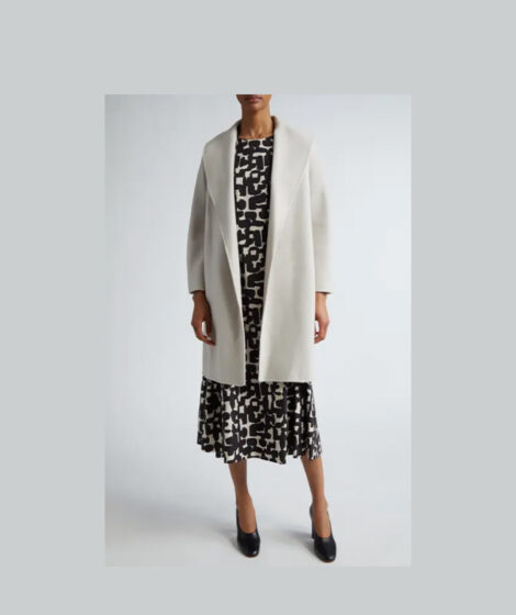 max mara messi virgin wool belted coat