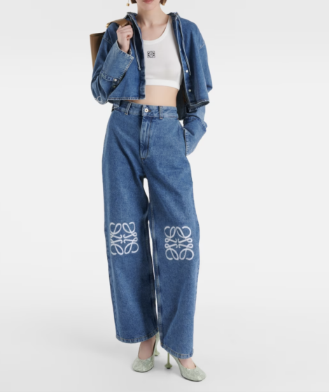 Loewe Anagram Wide-Leg Jeans