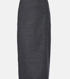 Blazé Milano Hunley Sussex checked wool pencil skirt