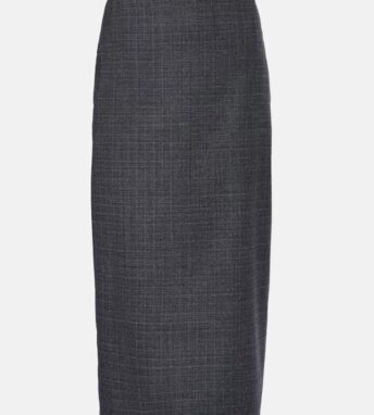 Blazé Milano Hunley Sussex checked wool pencil skirt