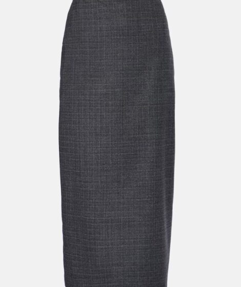 Blazé Milano Hunley Sussex checked wool pencil skirt